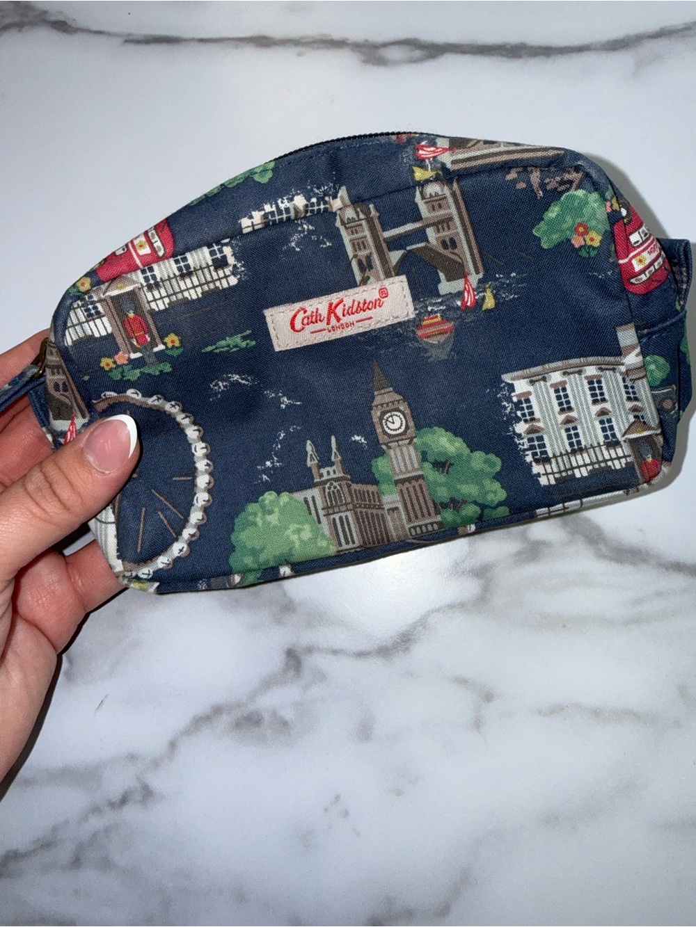 Cath Kidston Navy London Icons Toiletry Pouch